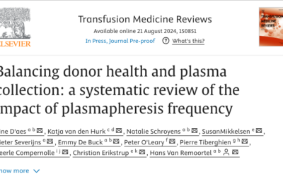 Balancing donor health and plasma collection: Publication