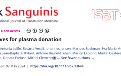 Incentives for Plasma Donation: Publication